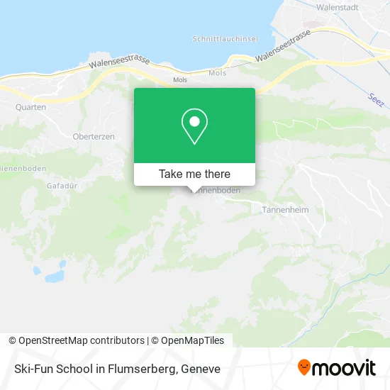 Ski-Fun School in Flumserberg map