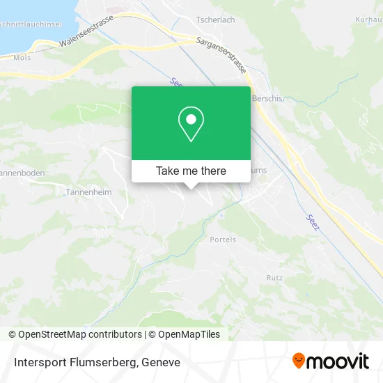 Intersport Flumserberg map