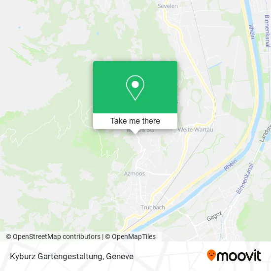 Kyburz Gartengestaltung map