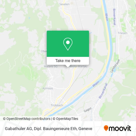 Gabathuler AG, Dipl. Bauingenieure Eth map