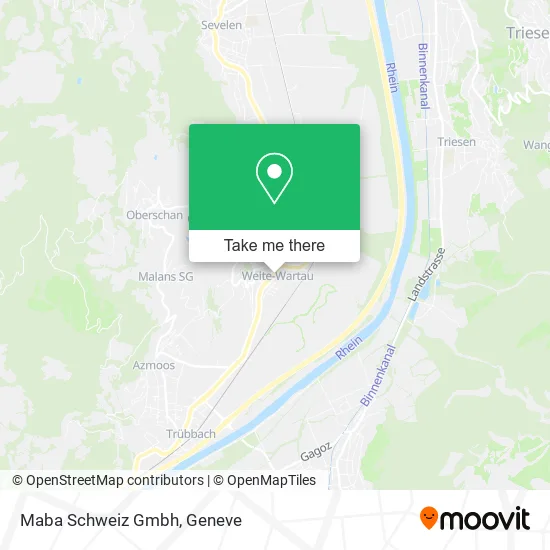 Maba Schweiz Gmbh map