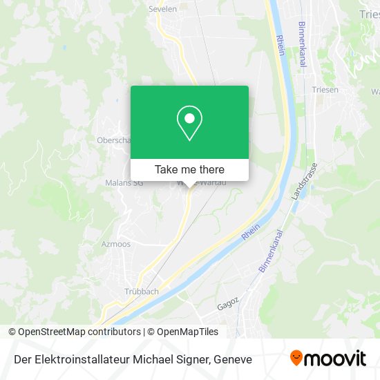 Der Elektroinstallateur Michael Signer map