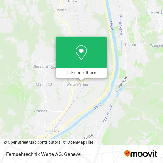 Fernsehtechnik Weite AG map