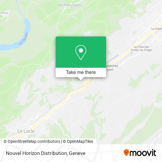 Nouvel Horizon Distribution map