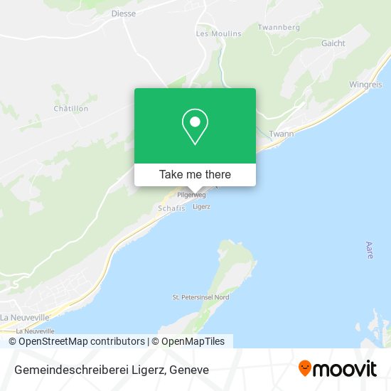Gemeindeschreiberei Ligerz map