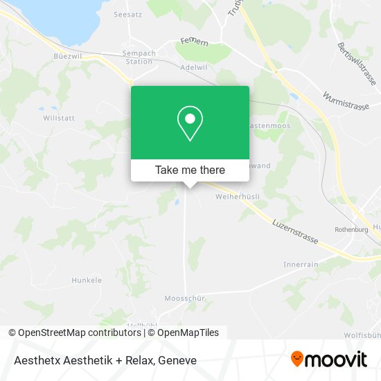 Aesthetx Aesthetik + Relax map