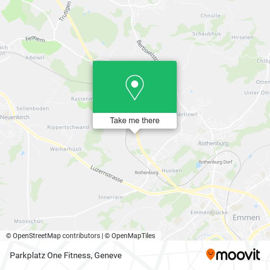 Parkplatz One Fitness map
