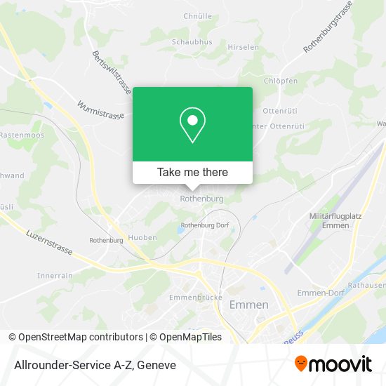 Allrounder-Service A-Z map