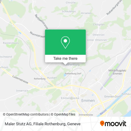 Maler Stutz AG, Filiale Rothenburg map