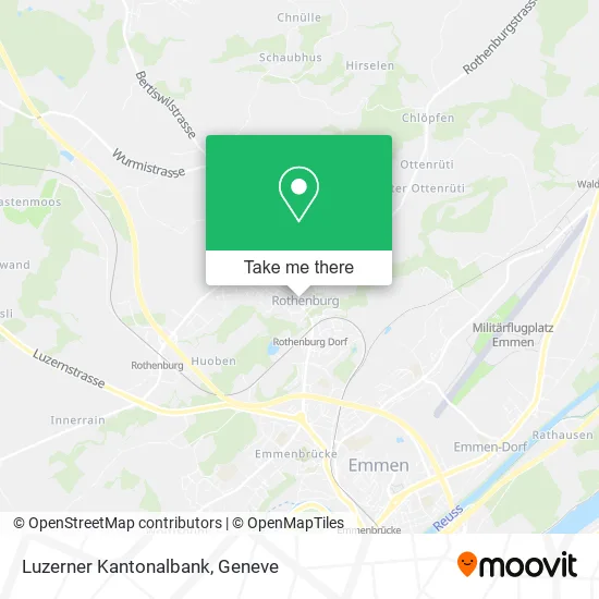 Luzerner Kantonalbank map