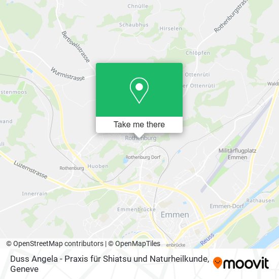 Duss Angela - Praxis für Shiatsu und Naturheilkunde map