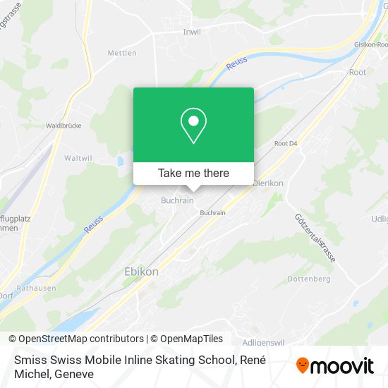 Smiss Swiss Mobile Inline Skating School, René Michel map