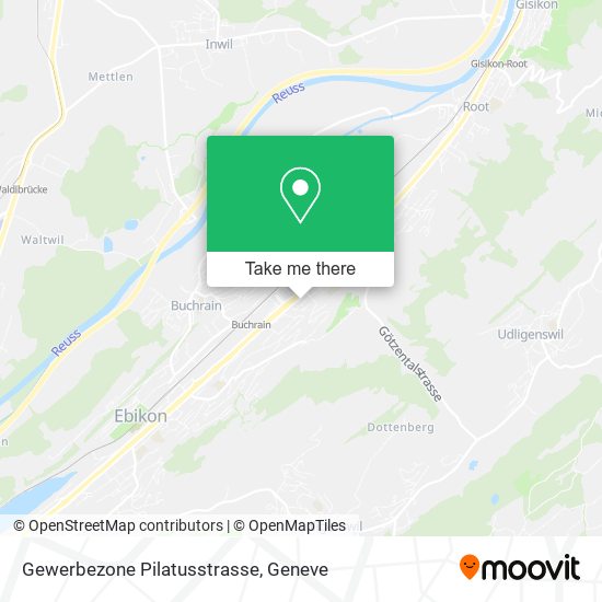 Gewerbezone Pilatusstrasse map