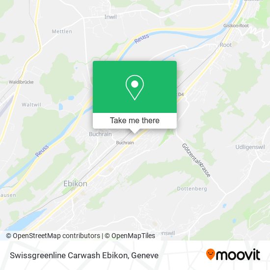 Swissgreenline Carwash Ebikon map
