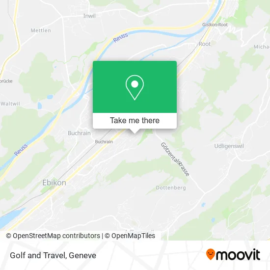 Golf and Travel map