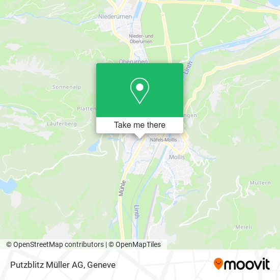 Putzblitz Müller AG map