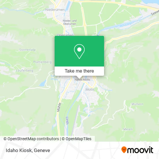Idaho Kiosk map
