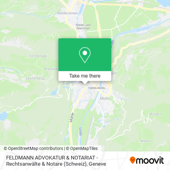 FELDMANN ADVOKATUR & NOTARIAT - Rechtsanwälte & Notare (Schweiz) plan