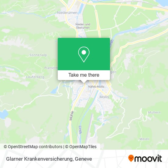 Glarner Krankenversicherung map