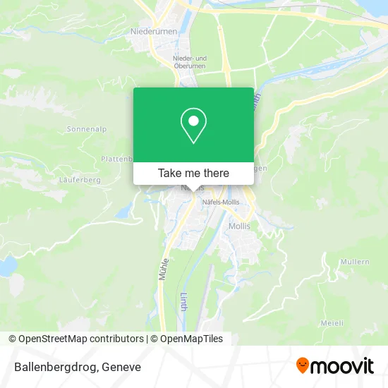 Ballenbergdrog map