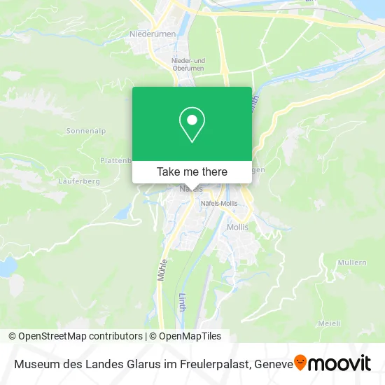 Museum des Landes Glarus im Freulerpalast map