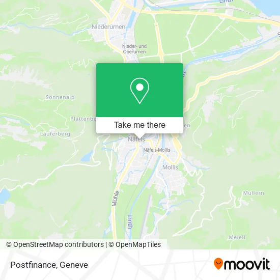 Postfinance map