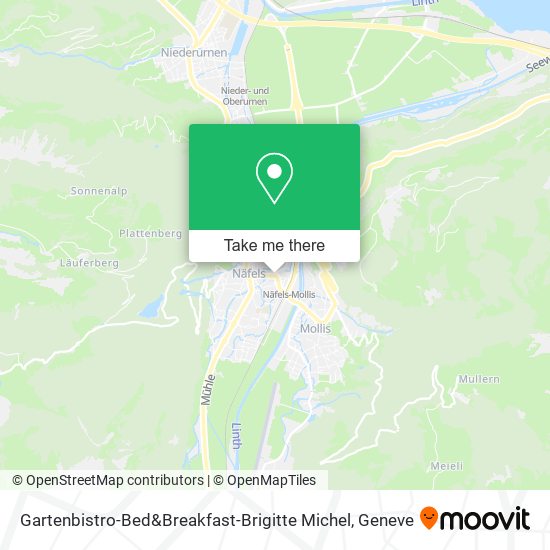 Gartenbistro-Bed&Breakfast-Brigitte Michel map