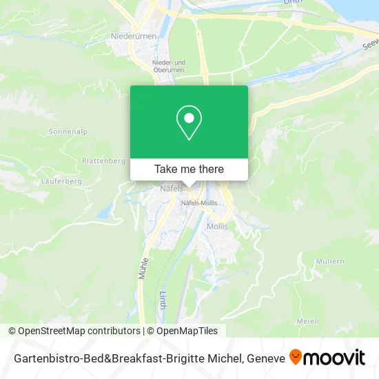 Gartenbistro-Bed&Breakfast-Brigitte Michel map