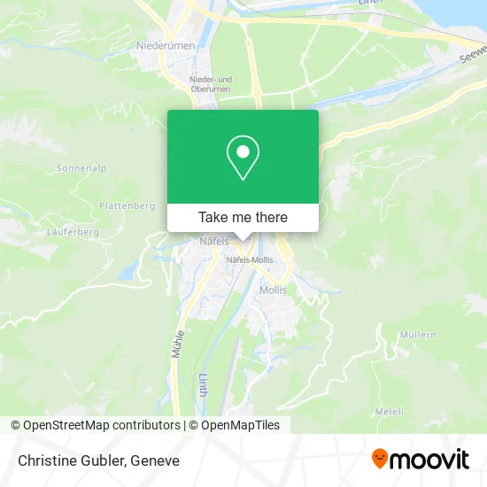 Christine Gubler map