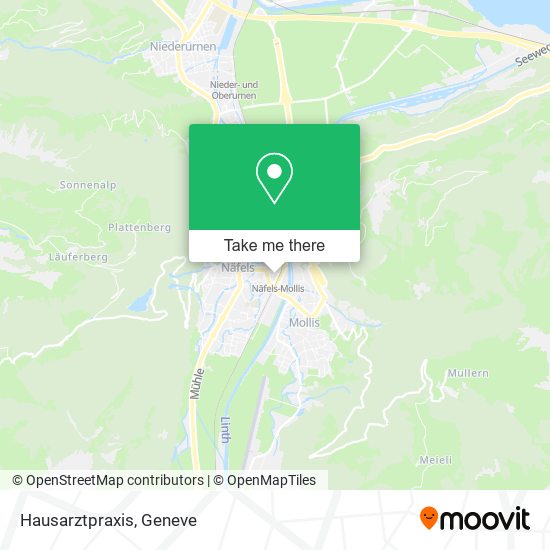 Hausarztpraxis map