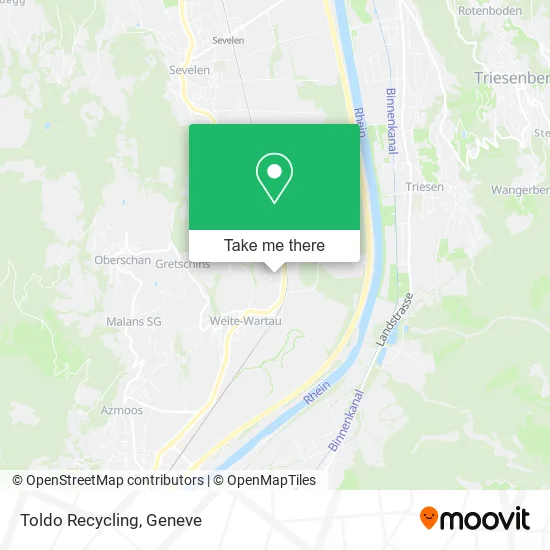 Toldo Recycling map