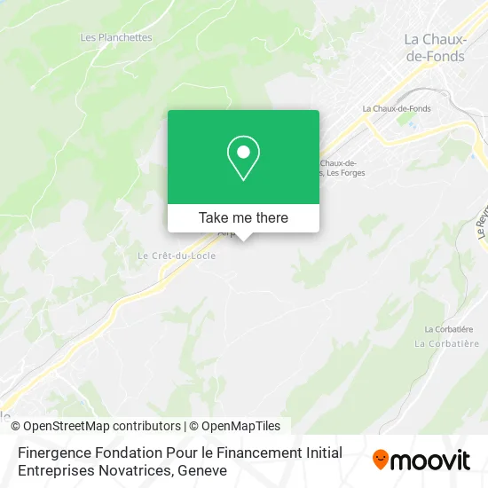 Finergence Fondation Pour le Financement Initial Entreprises Novatrices map