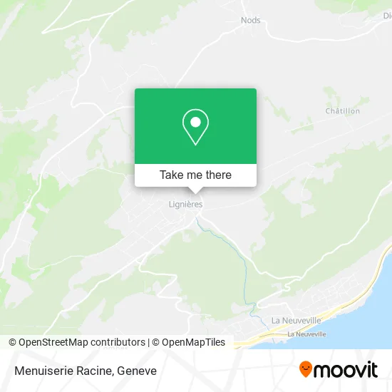 Menuiserie Racine map