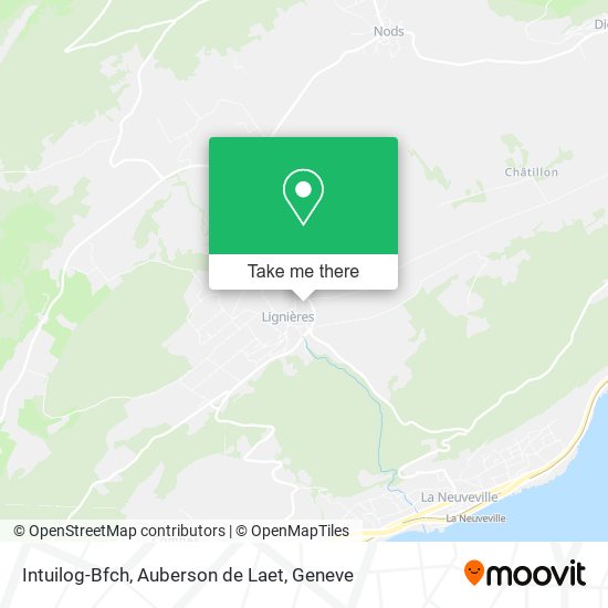 Intuilog-Bfch, Auberson de Laet map