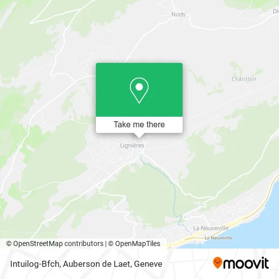 Intuilog-Bfch, Auberson de Laet map