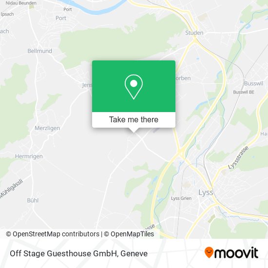 Off Stage Guesthouse GmbH map