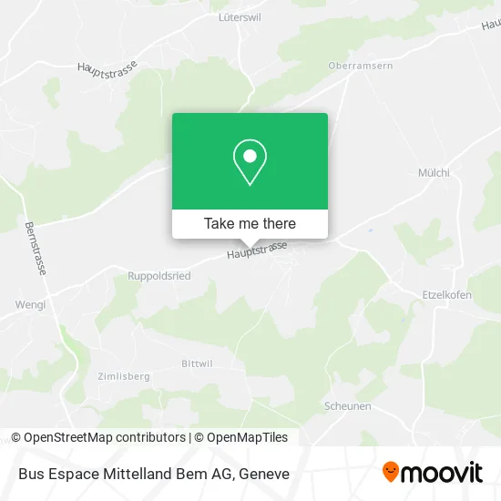 Bus Espace Mittelland Bem AG map