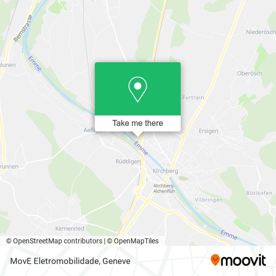 MovE Eletromobilidade map