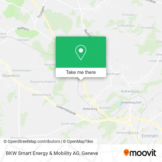 BKW Smart Energy & Mobility AG map