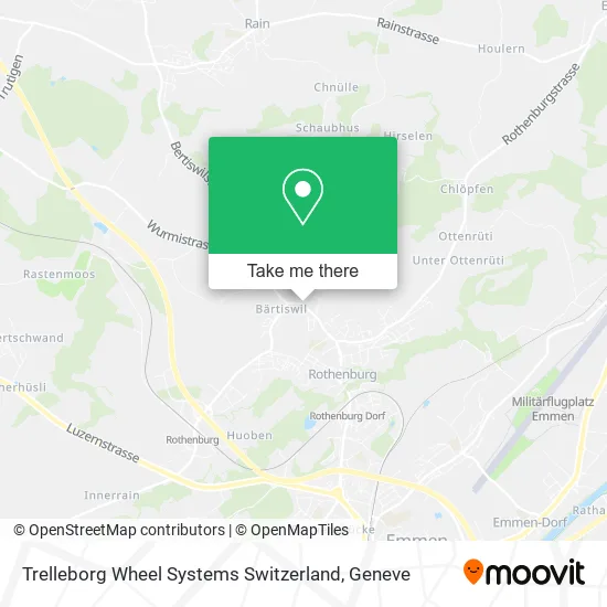 Trelleborg Wheel Systems Switzerland map