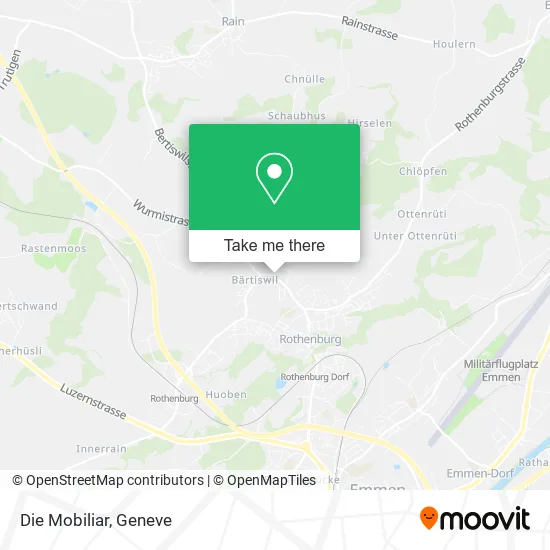 Die Mobiliar map