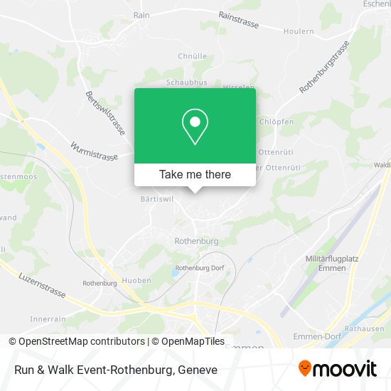 Run & Walk Event-Rothenburg map