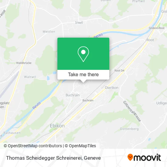 Thomas Scheidegger Schreinerei map