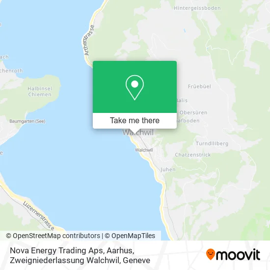 Nova Energy Trading Aps, Aarhus, Zweigniederlassung Walchwil map