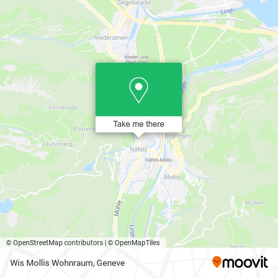 Wis Mollis Wohnraum map