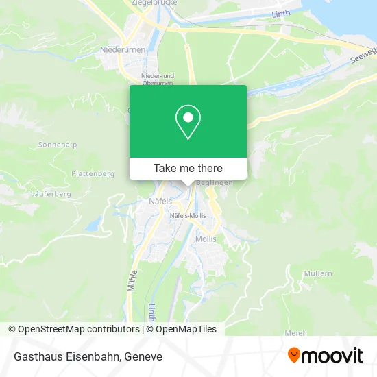 Gasthaus Eisenbahn map