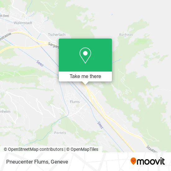 Pneucenter Flums map