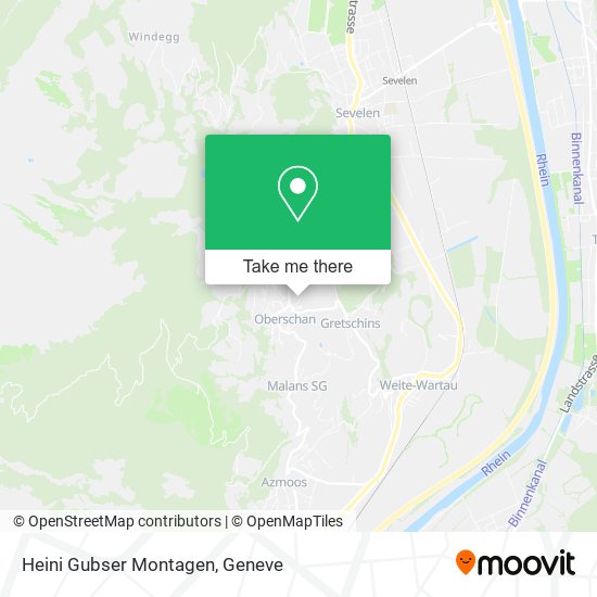 Heini Gubser Montagen map