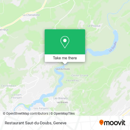 Restaurant Saut-du-Doubs map