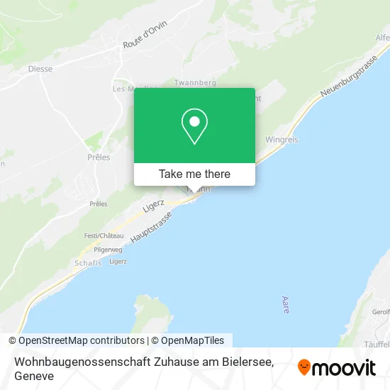 Wohnbaugenossenschaft Zuhause am Bielersee map